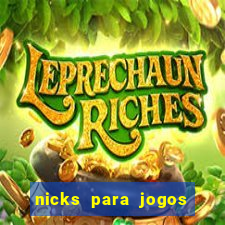 nicks para jogos de tiro